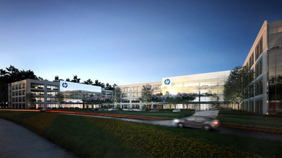 Artist rendering of HP Campus-Springwoods Village