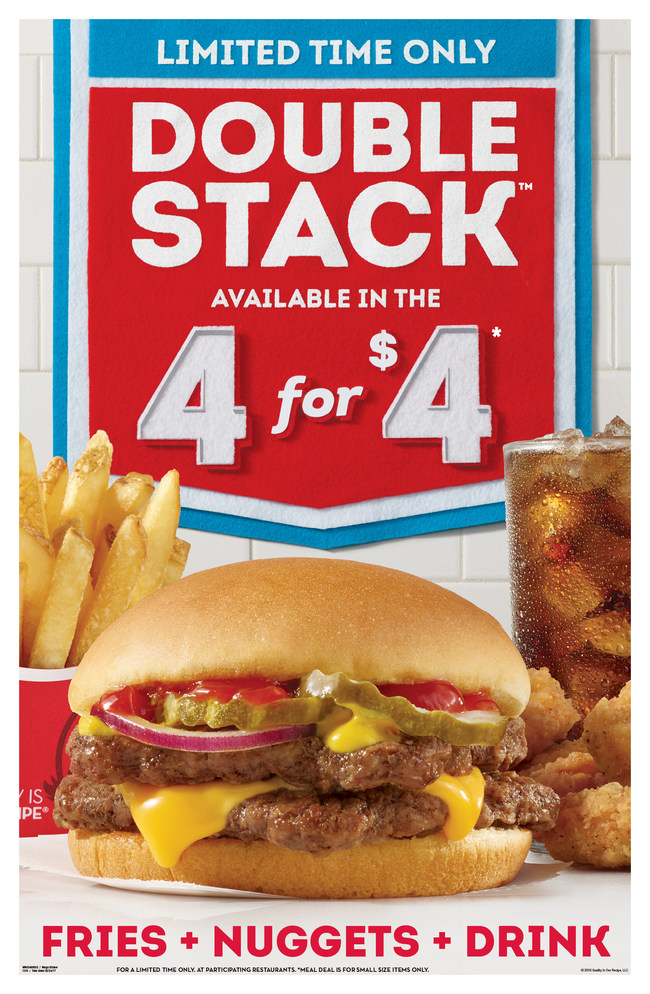 Wendy's Beefs Up 4 for 4 Meal with Double Stack