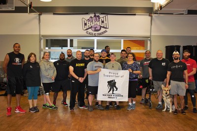 Wounded veterans from Wounded Warrior Project tried the popular workout known as TRX.