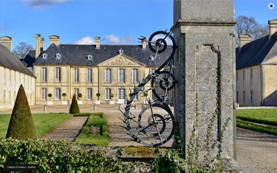 Exterior of the Chateau D' Audrieu where guests will lodge at the start of the tour.