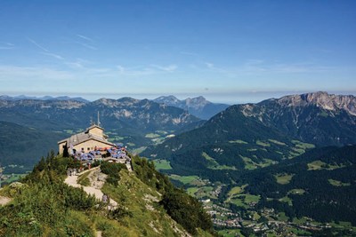 Hitler's Eagles Nest, Germany, still sits on a mountain peak high above Berchtesgaden, in the Bavarian Alps. From June 2 through 14, and again from September 11 through 23, 2017, historians and curators from America's official WWII Museum will lead guests on the real-life epic journey across Europe - including a visit to this infamous Nazi retreat.