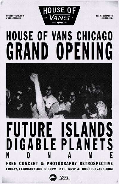 Future Islands at House of Vans Chicago Opening Feb 2017