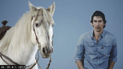 Image from SNICKERS(R) new Super Bowl ad trailer, titled "Horse Casting."