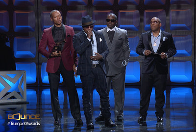 Iconic R&B group New Edition accepts their Lifetime Achievement Trumpet at the 25th Annual Trumpet Awards, the prestigious annual event celebrating African-American achievements and contributions, set to world premiere on Sunday, January 29 at 9:00pm ET on Bounce. Visit BounceTV.com for more information.