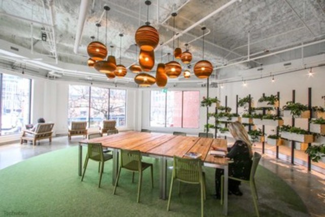 The Plant: Scotiabank’s Digital Factory’s quiet zone – coined “The Plant” is a quiet zone was designed for coding, research, writing, or thinking in a quiet space. It overlooks the Scotiabank branch on Princess Street. (CNW Group/Scotiabank)