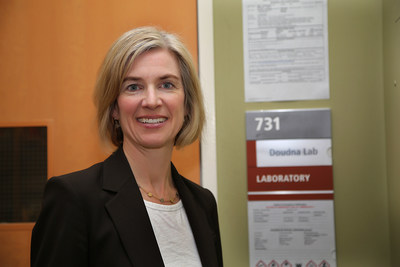 Jennifer Doudna, during a photo session yesterday at the University of California, Berkeley.