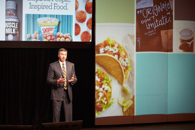Jim Snee, Hormel Foods CEO, presents at the company's 2017 Annual Meeting of Stockholders