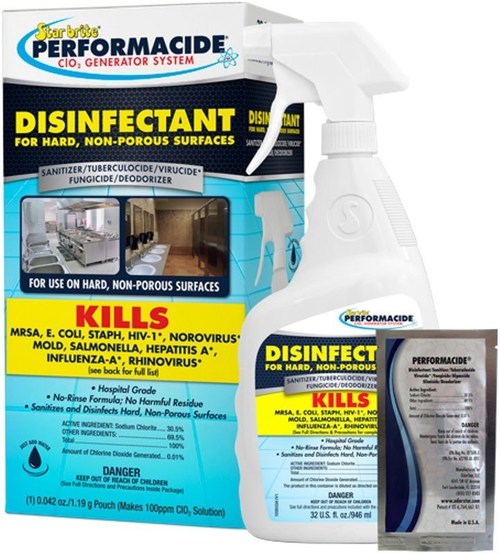 PERFORMACIDE® Hard Surface Disinfectant is EPA registered for killing