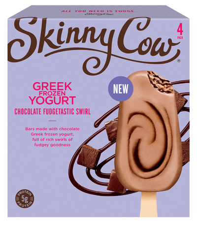 Skinny Cow Greek Frozen Yogurt Bars  - Chocolate Fudgetastic Swirl