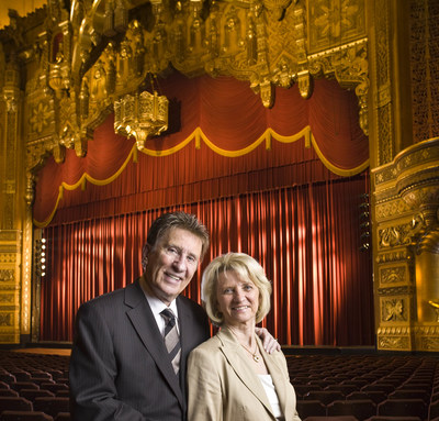 Mike and Marian Ilitch in the Fox Theatre