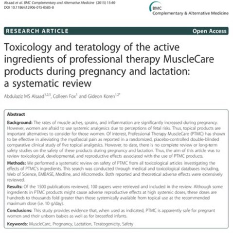 Figure 2 (CNW Group/MuscleCare)