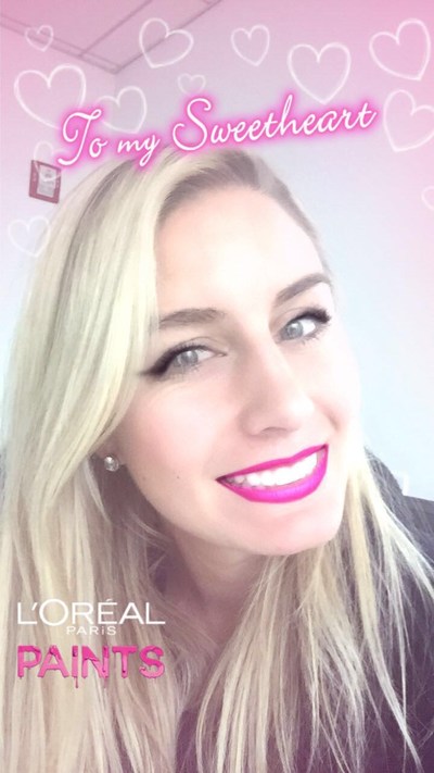 L'Oreal Paris Celebrates Valentine's Day With Branded Snapchat Lens