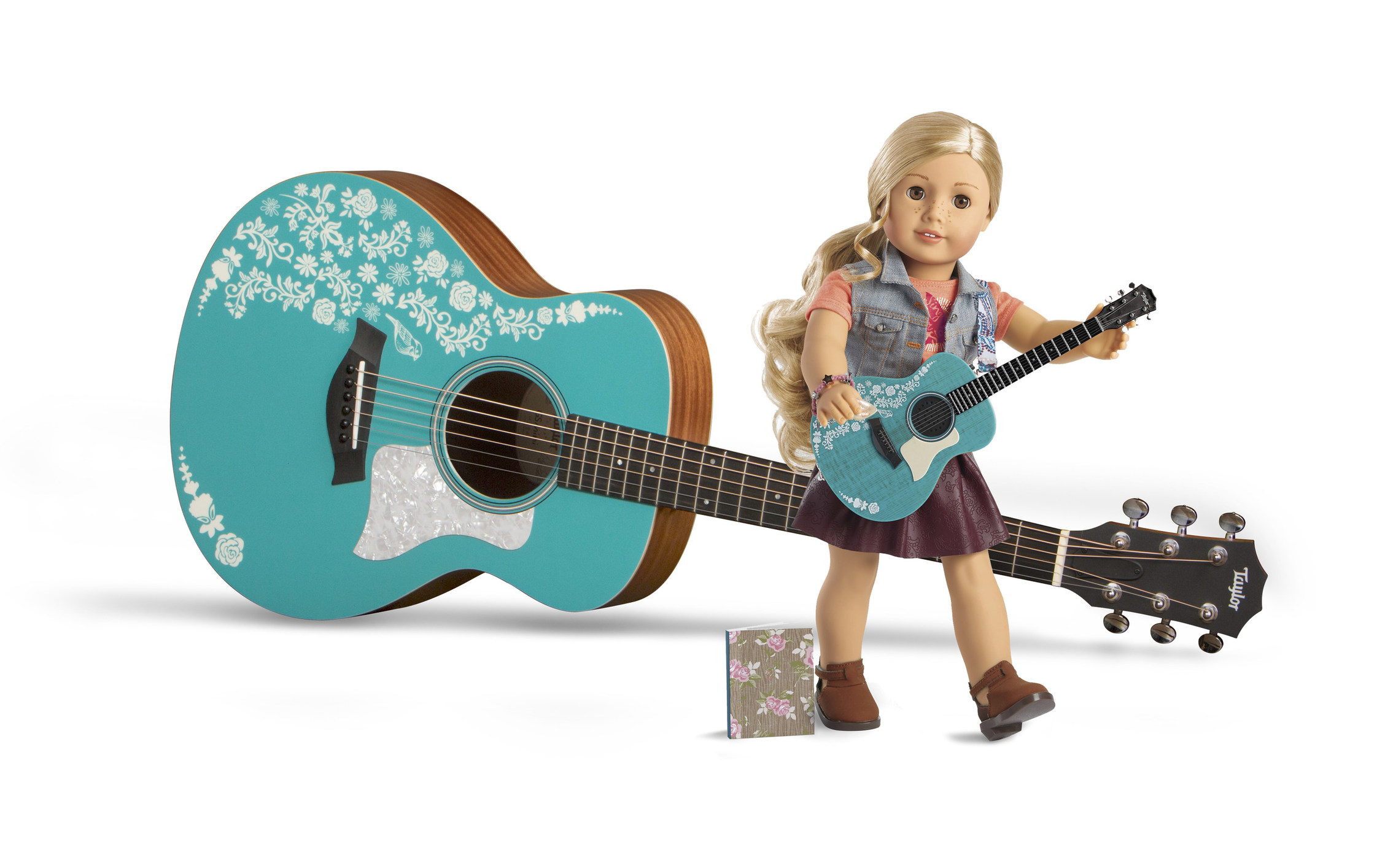 Марионетки на гитаре. Гитара Тейлор. Кукла с гитарой. Музыкальные инструменты для кукол. Гитара Тейлор 614се.