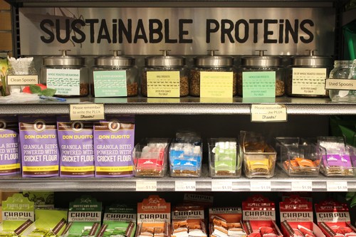 Sustainable Protein section at MOM's Organic Market