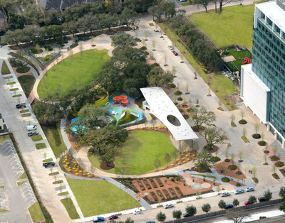 Aerial of Levy Park | OJB Landscape Architecture