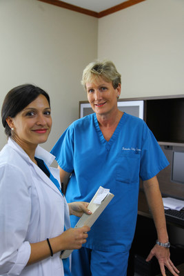 Dr. Roberta Corona IVF Physician and Dr. Juliet Skinner, Medical Director at Barbados Fertility Centre
