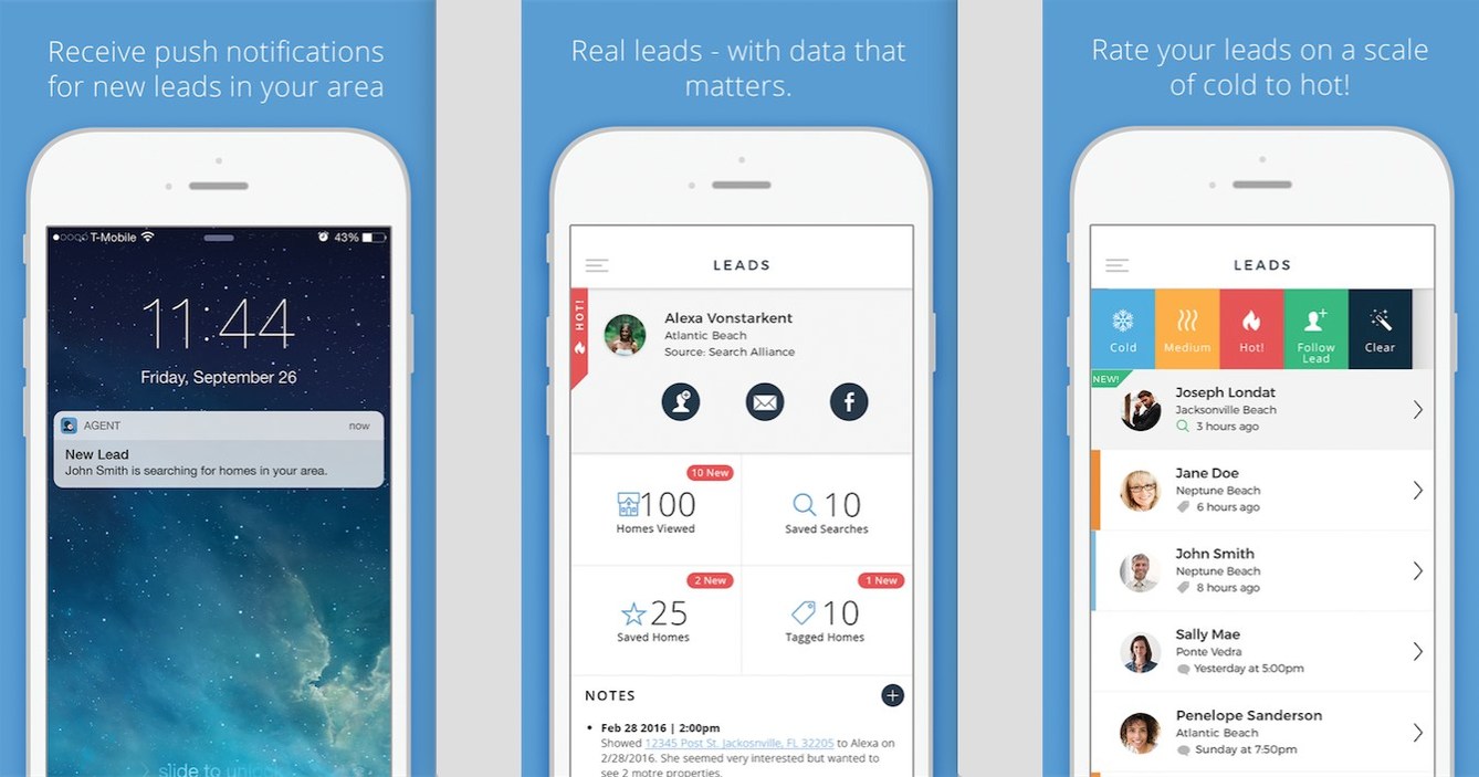 New Homeasap Agent App Brings Homebuyer Seller And Referral Leads Straight To Mobile Devices Of Real Estate Agent Directory Members