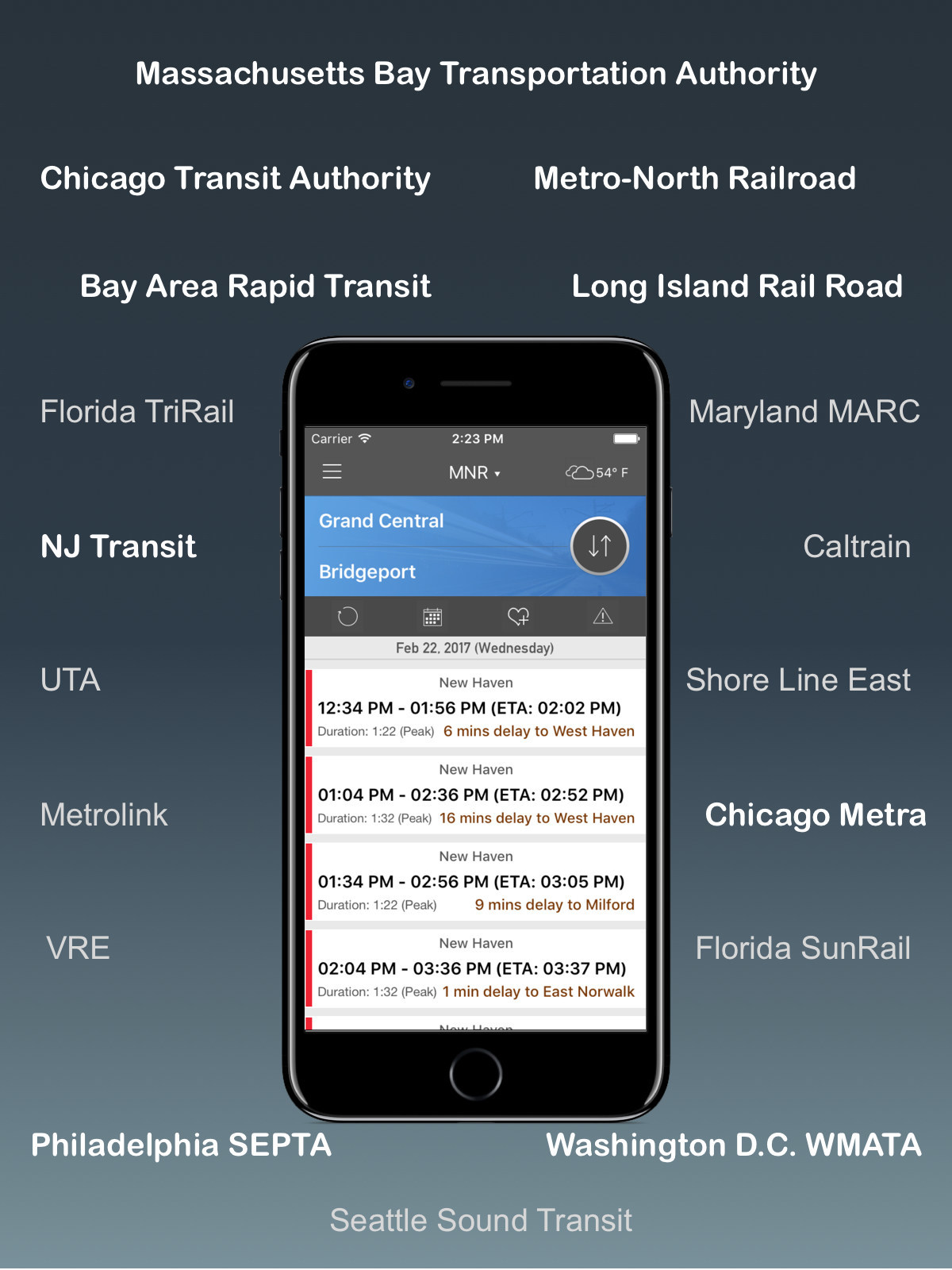 onTime™ Commute App for iOS Devices Makes Finding Commuter Rail