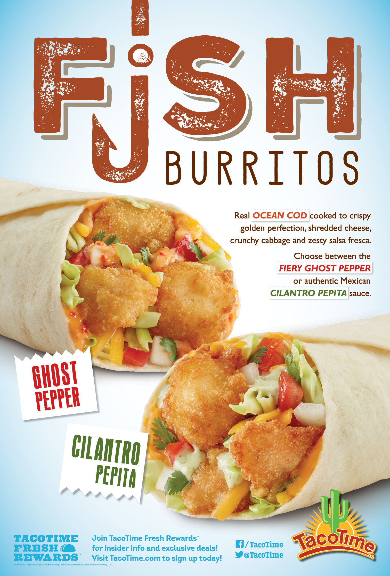 TacoTime Introduces Fish Burritos Featuring Two Tasty Sauces