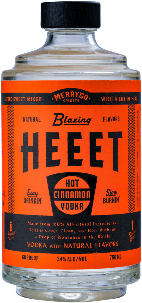 HEEET Cinnamon Vodka. Crafted by MerryGo Spirits.