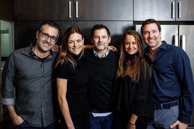 From left: Chad Sarno, Renee Loux, Chris Kerr, Marci Zaroff and Eric Schnell -- leading the New Crop and BeyondBrands partnership