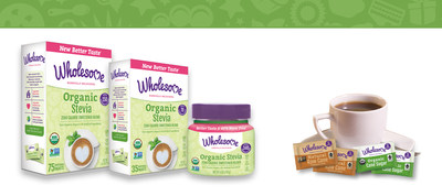 Wholesome! has refreshed its Organic Stevia product with a new and better taste! This new Stevia's zero calorie granules are free-flowing like sugar and easily dissolve in hot or cold beverages. This Stevia is USDA Organic, Non-GMO Project verified, vegan, kosher and gluten free. Wholesome! is also launching new 2.6 gram packets of its Fair Trade certified sugars: Natural Raw Cane Turbinado Sugar and Organic Cane Sugar. Each packet contains only 10 calories making portion control much easier.