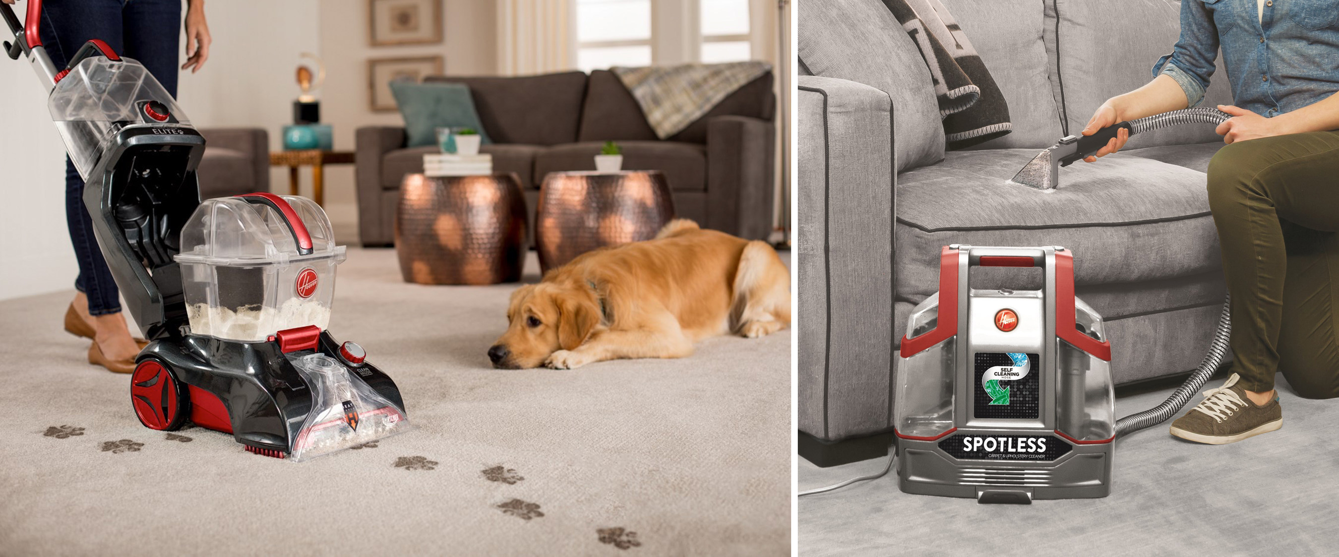 Hoover® delivers the one-two punch for knocking out dirt and stains in your  carpets.