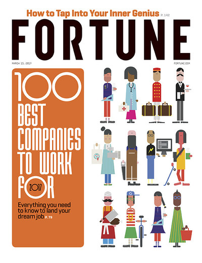 Great Place to Work(R) Research for 2017 Fortune 100 Best Companies Reveals Great Places to Work FOR ALL Will Be Key to Better Business Performance