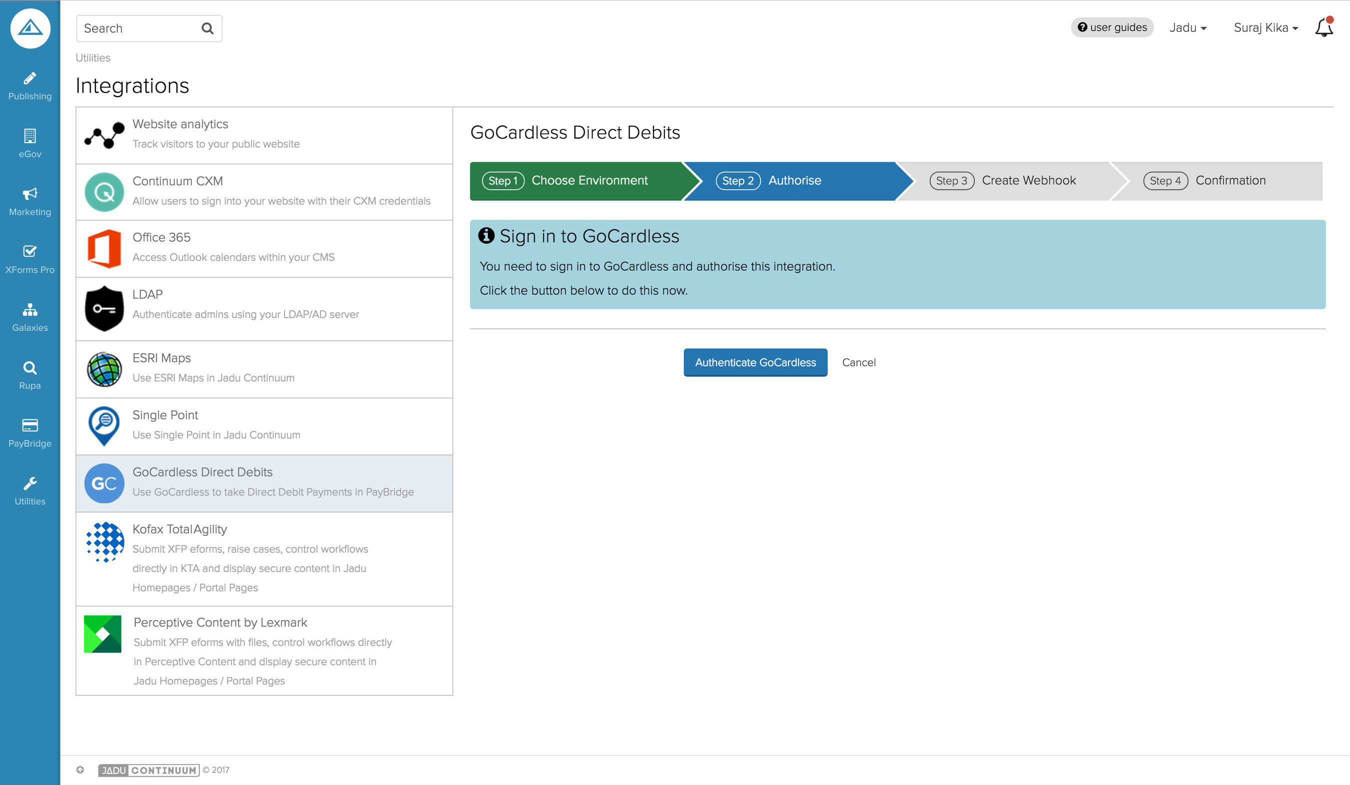 Jadu Continuum Adds Integrations Hub To Make Enterprise App And Cloud Service Connections Simple