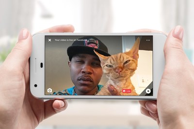 Moshow the Cat Rapper goes live on Facebook via Petcube