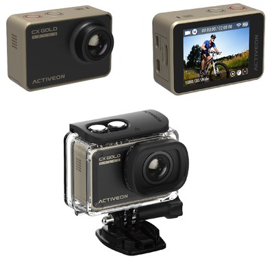 ACTIVEON made recent design improvements to its CX Gold Plus Action Camera to enrich user experiences. The CX Gold Plus offers extreme performance with advanced components and powerful software, providing superior image quality.