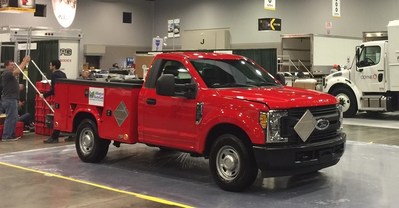 2017 Ford F-250 being converted to propane autogas live on Thursday, March 16th at 11:30am at the Work Truck Show in Indianapolis, IN