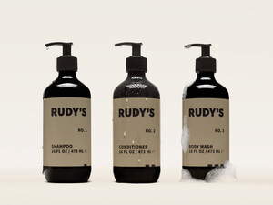 Rudy's Launches New Collection of Unisex Hair and Body Products, Starting with Iconic 1-2-3 Showering System