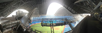 Rogers Centre roof panels during open/close process