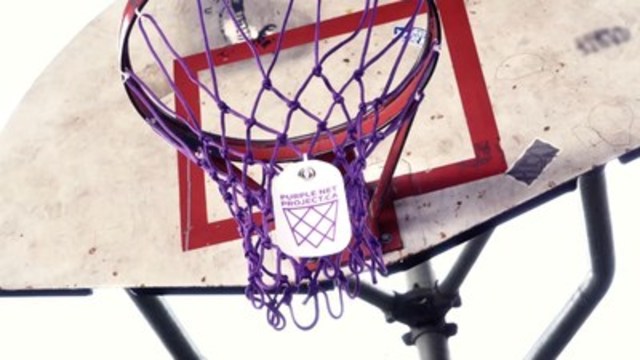 Purple Basketball Nets Make Heartfelt Point For Big Brothers of Greater Vancouver