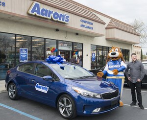 Aaron's Delivers 2017 Blue Kia Forte EX To Grand Prize Winner In California