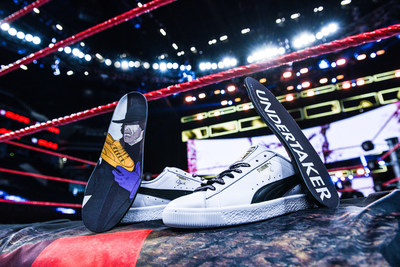 Foot Locker will release a collection of Puma product, featuring exclusive art of six WWE Legends: "Stone Cold" Steve Austin, The Ultimate Warrior, "Macho Man" Randy Savage, Ric Flair, Andre the Giant and Undertaker.