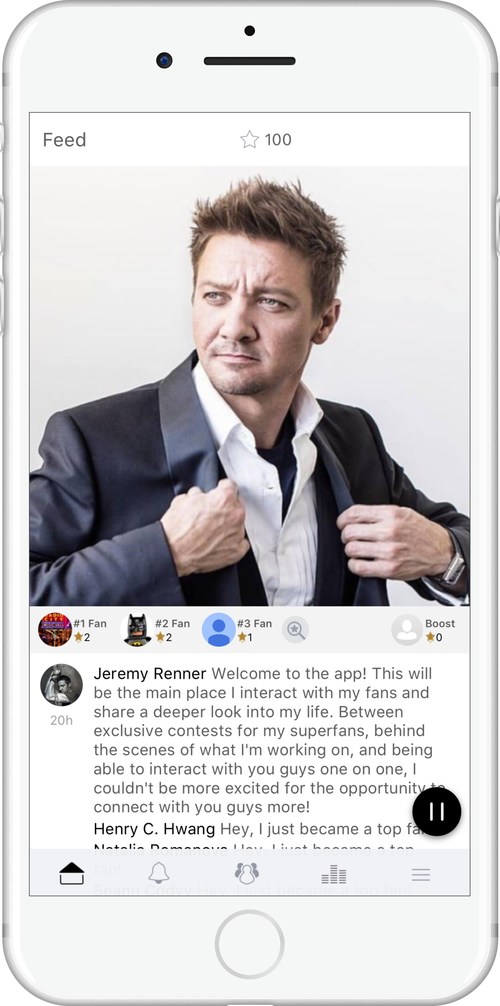 Actor and singer Jeremy Renner today launched a groundbreaking free mobile app powered by escapex that gives him the ability to interact directly with his fans all over the world.