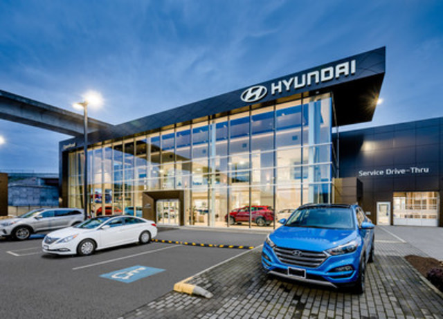 OpenRoad Hyundai Boundary, a new dealer within the Hyundai network, has proudly opened its doors to customers in Vancouver. (CNW Group/Hyundai Auto Canada Corp.)