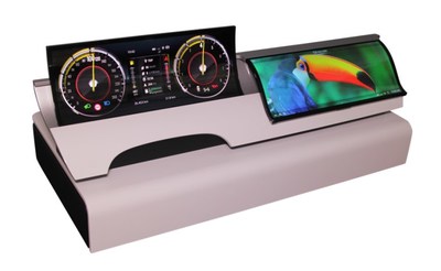 Dual plastic curved OLED display from Visteon