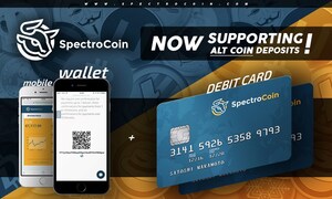 SpectroCoin Announces Altcoin Support for Bitcoin Debit Cards