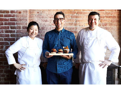 Left to right: Kelly Jeun, Chef de Cuisine; Rocco Scordella, Chef-Owner; Eduardo Valle Lobo, Executive Chef, Palo-Alto based Vina Enoteca