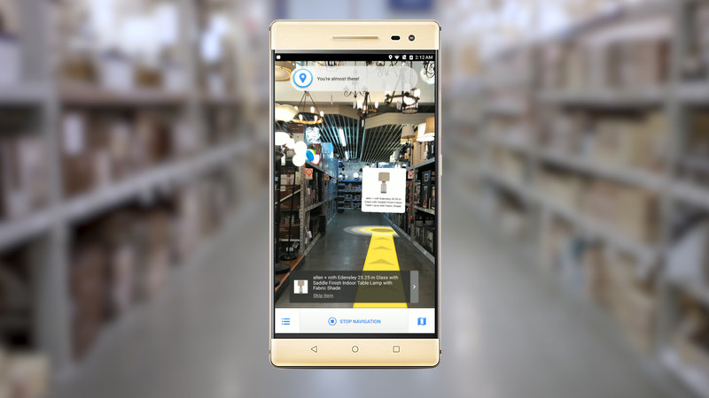 Lowe's Vision: In-Store Navigation screen shot