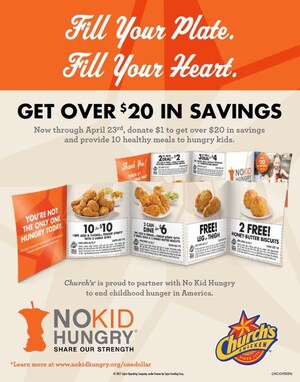 Church's Chicken® Renews &amp; Expands Partnership with No Kid Hungry