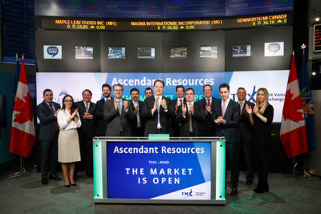 Ascendant Resources Inc. Opens the Market