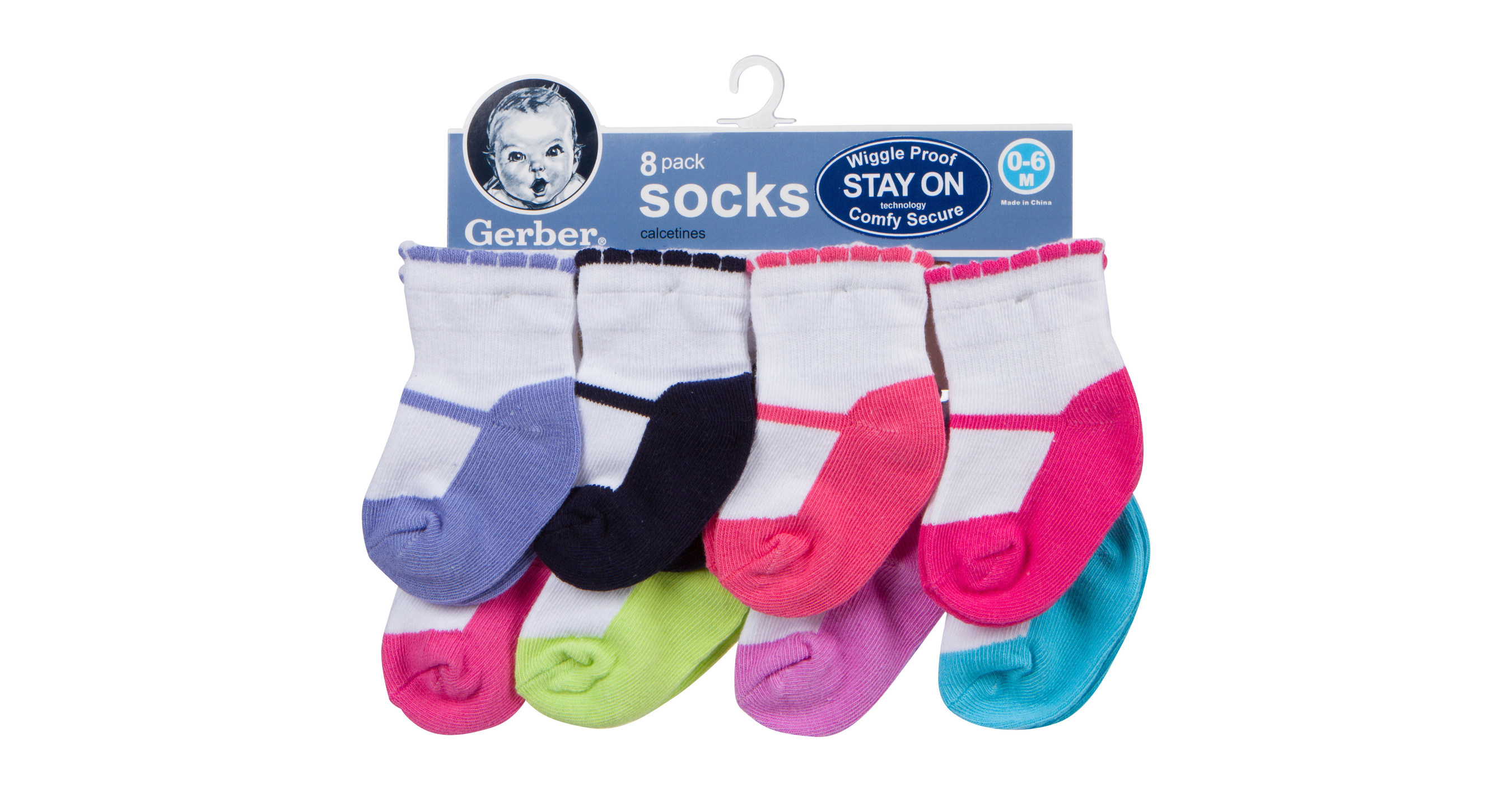Gerber Childrenswear's Newest Innovation: Gerber® Wiggle-Proof Socks ...