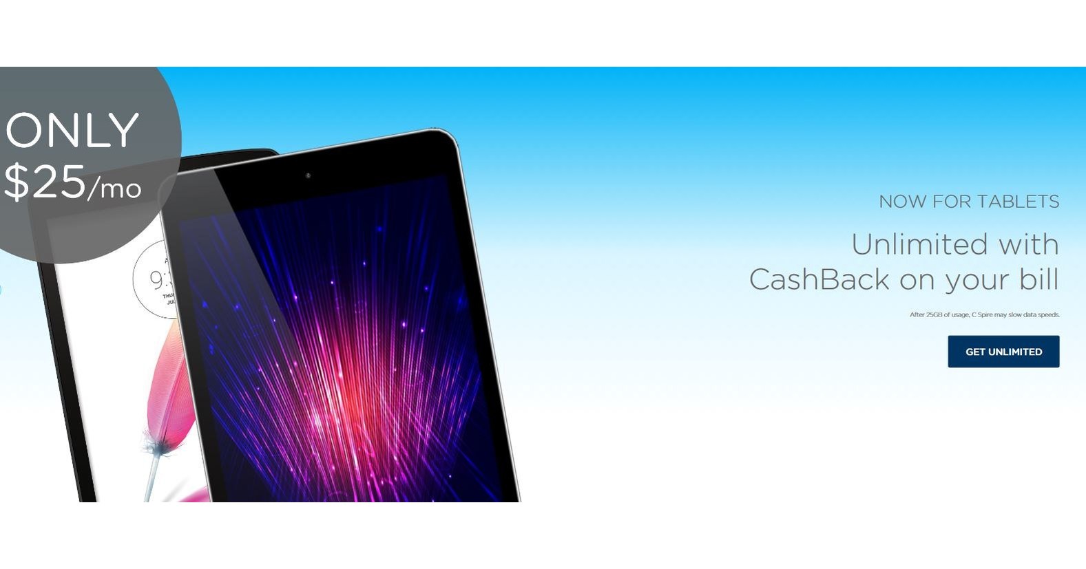 C Spire Introduces New Unlimited Data Plan With Cash Back For Tablets