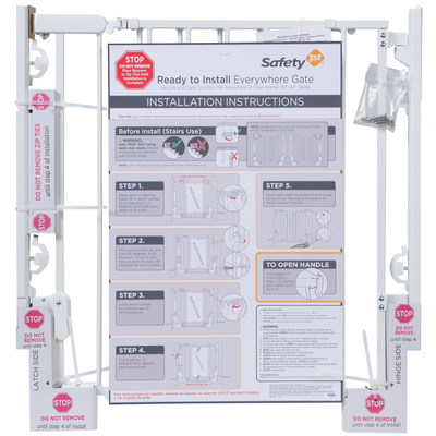 The new Ready to Install Everywhere Gate from Safety 1st goes from box to stairs in minutes.