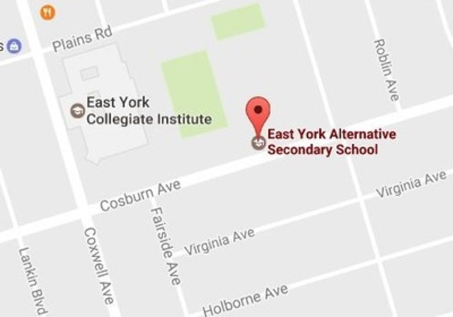 East York Alternative School, 670 Cosburn Ave., East York, M4C 2V2 (CNW Group/Rogers Communications Canada Inc. - English)