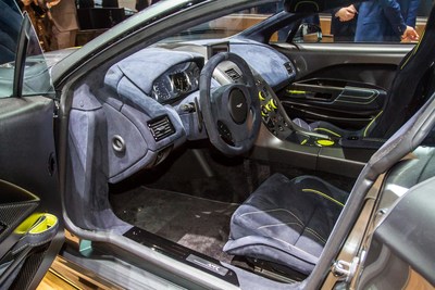 Interior view of the new Aston Martin AMR Rapide.